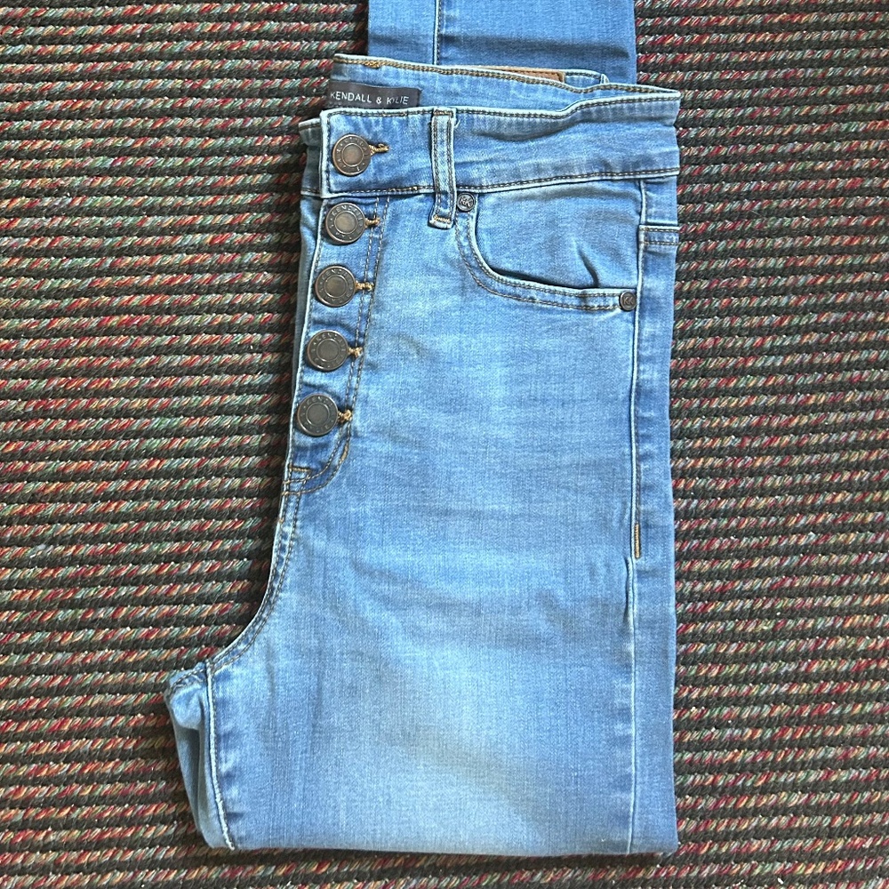 Kendall & Kylie Super High-Rise Skinny Jeans Size 7/8 Women's